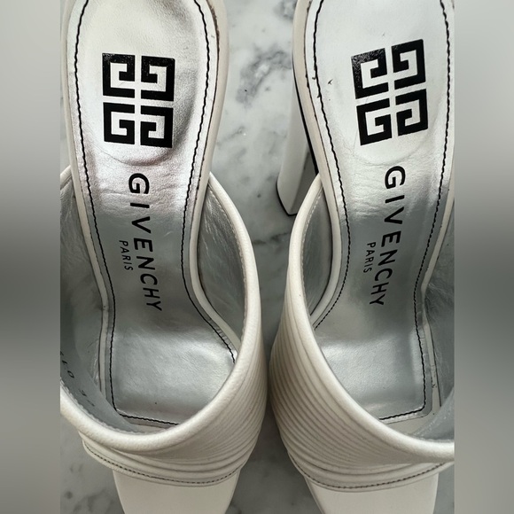 Givenchy Ribbed Mule Platform Sz 29 white - Picture 9 of 15